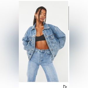 Pretty Little things oversized boyfriend jean jacket